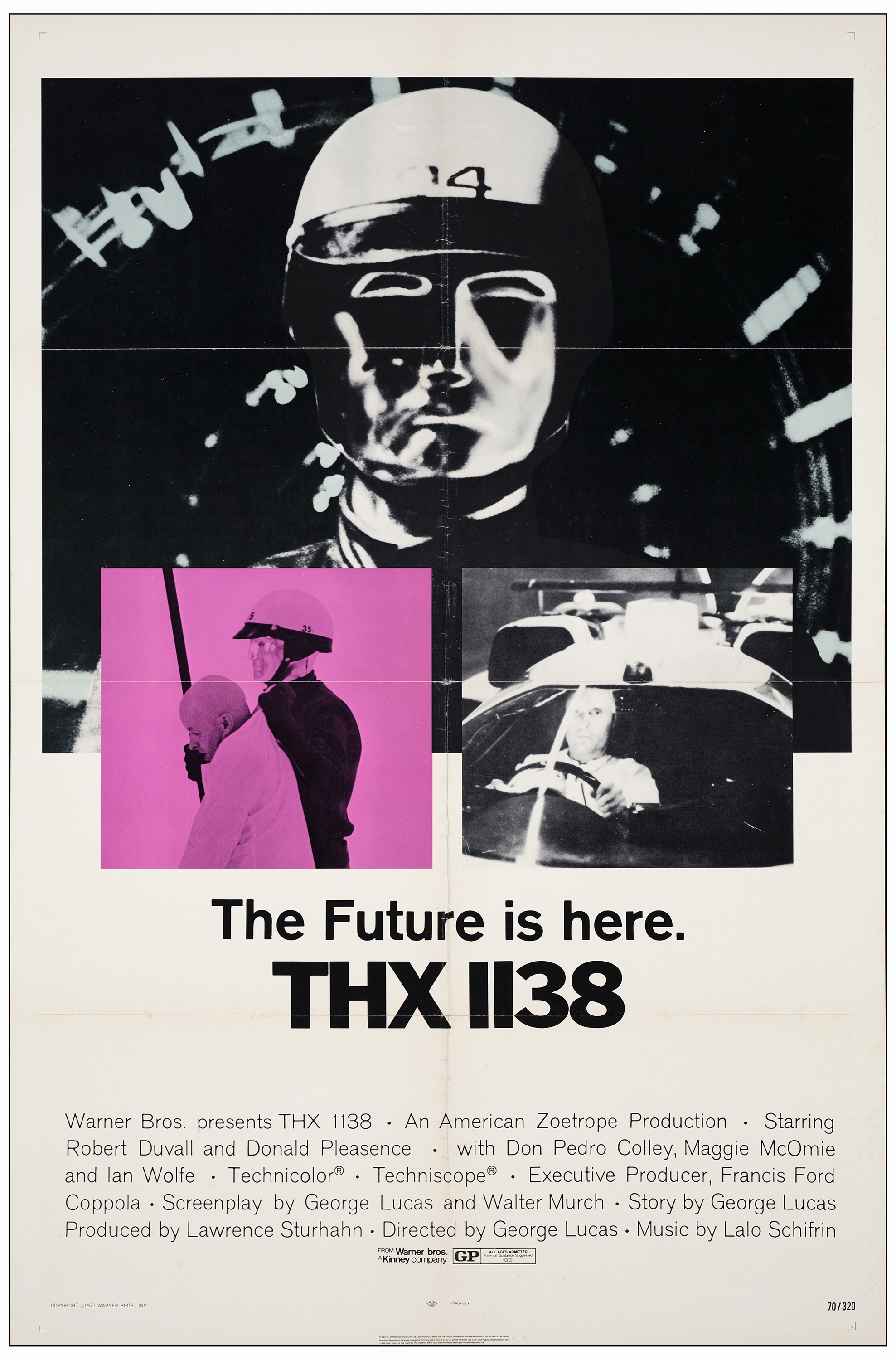 THX 1138 - One Sheet (27" x 41"); Very Fine Folded