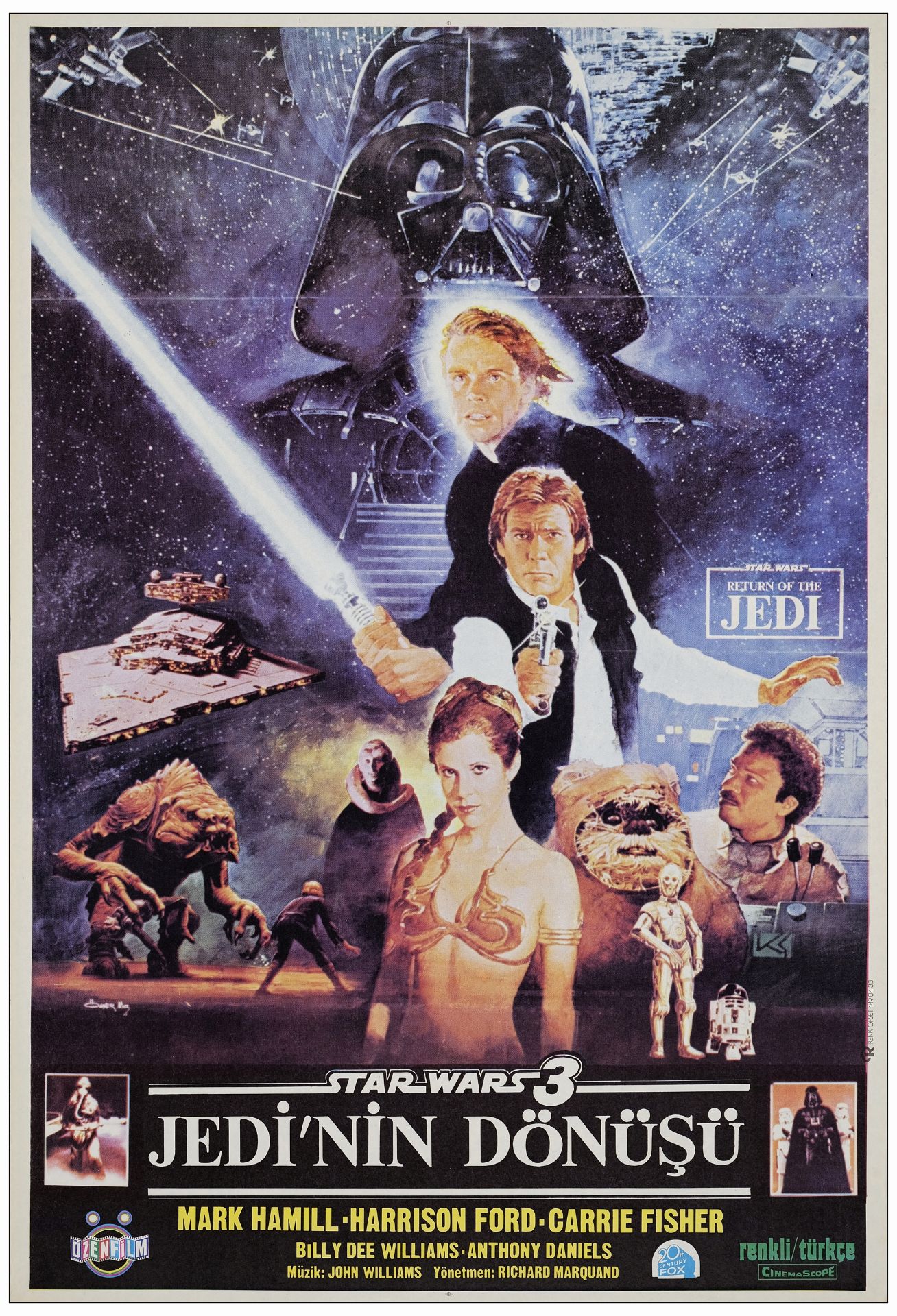 STAR WARS: RETURN OF THE JEDI - First Release Turkish One-Sheet (27" x 39.50"); Very Fine+ Rolled
