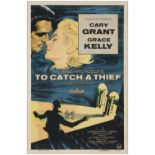 TO CATCH A THIEF - One Sheet (27" x 41"); Very Fine- on Linen