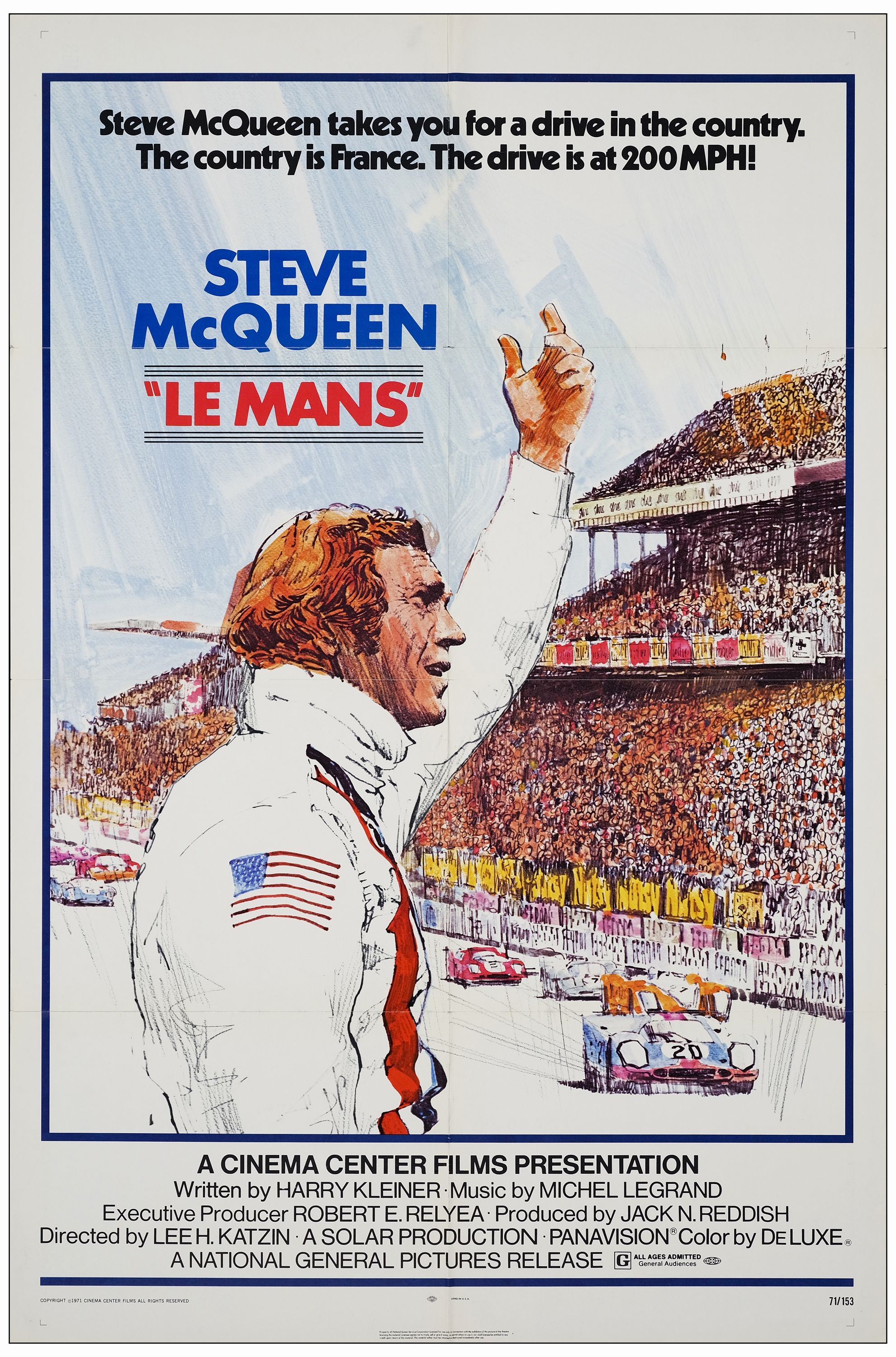 LE MANS - One Sheet (27" x 41" ); Very Fine Folded