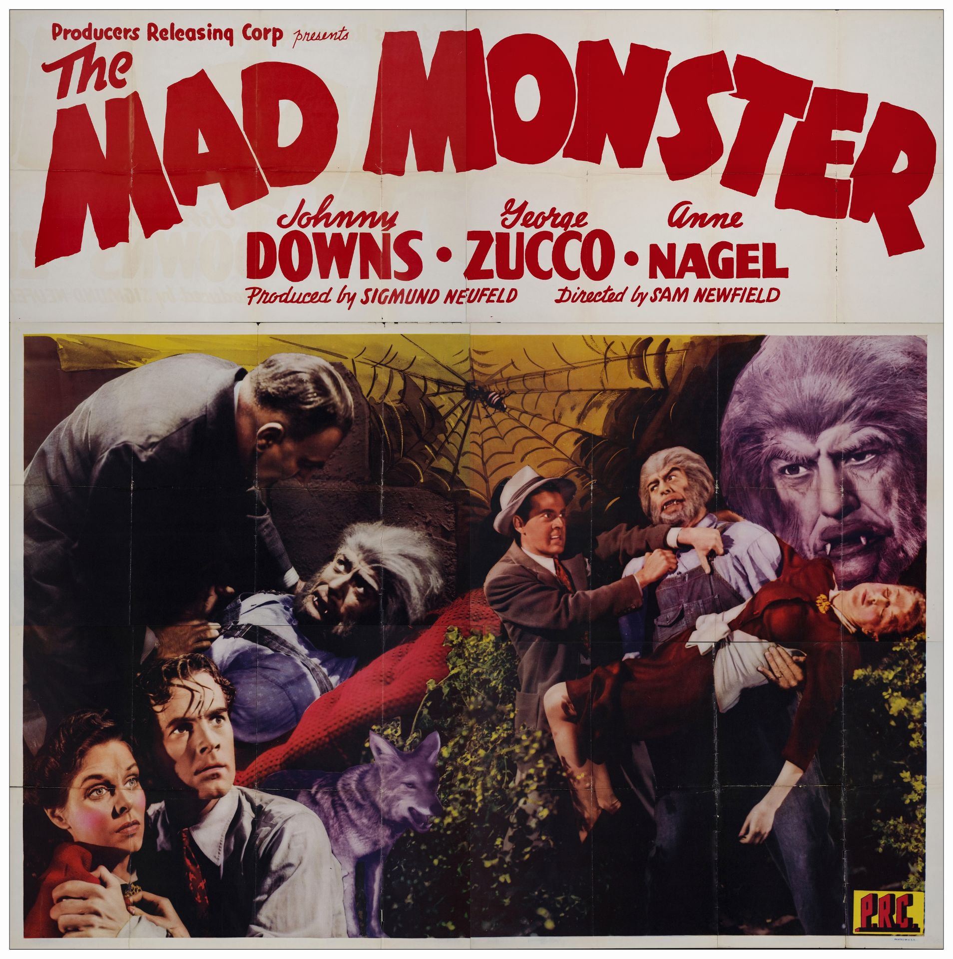 THE MAD MONSTER - Six Sheet (77" x 79"); Fine- Folded