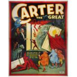 CARTER THE GREAT - Eight Sheet (80" x 104" ); Very Fine on Linen
