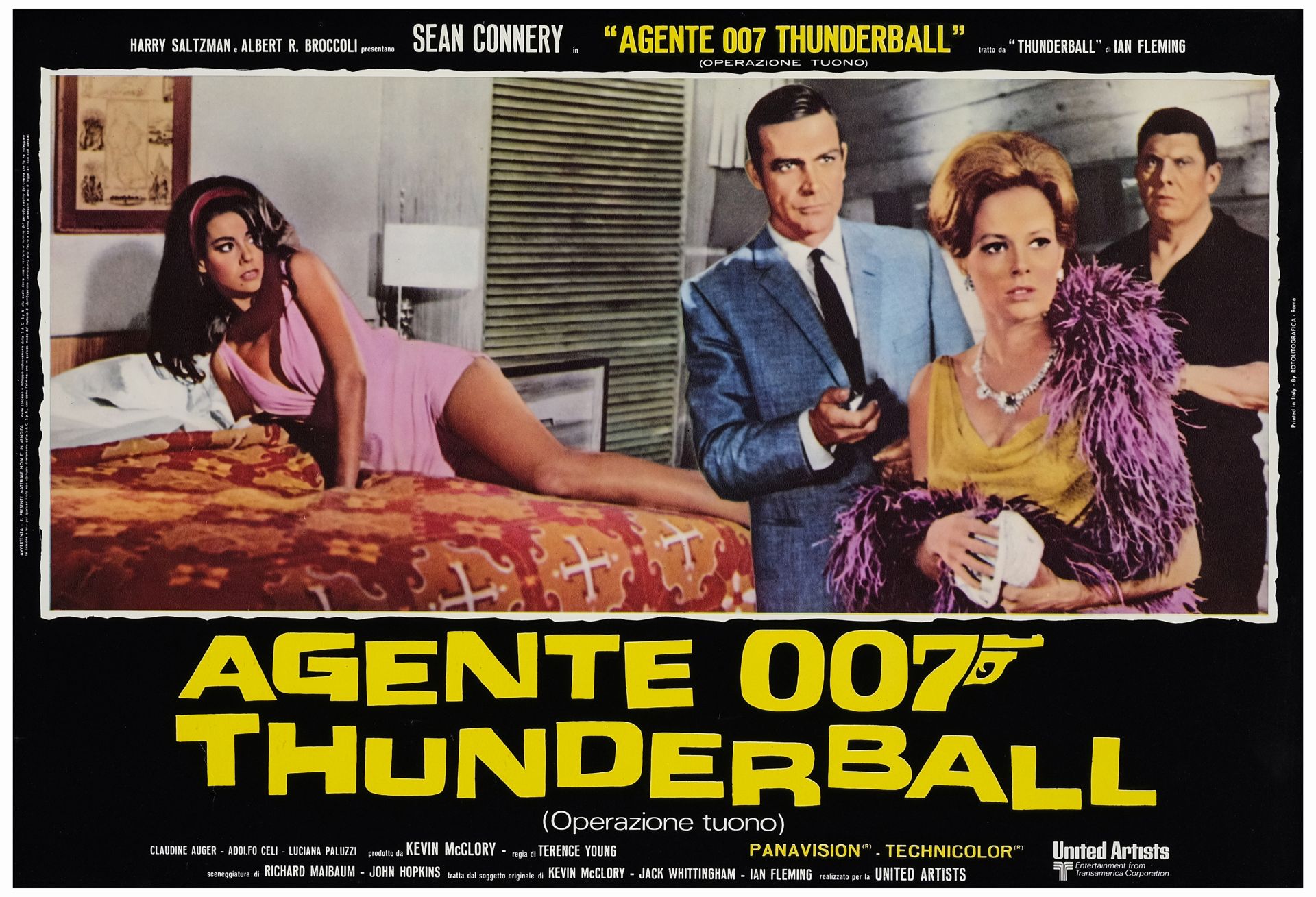 JAMES BOND: THUNDERBALL/YOU ONLY LIVE TWICE - Italian Photobusta Sets (2) of (6) (18" x 26.25"); Fin - Image 7 of 17