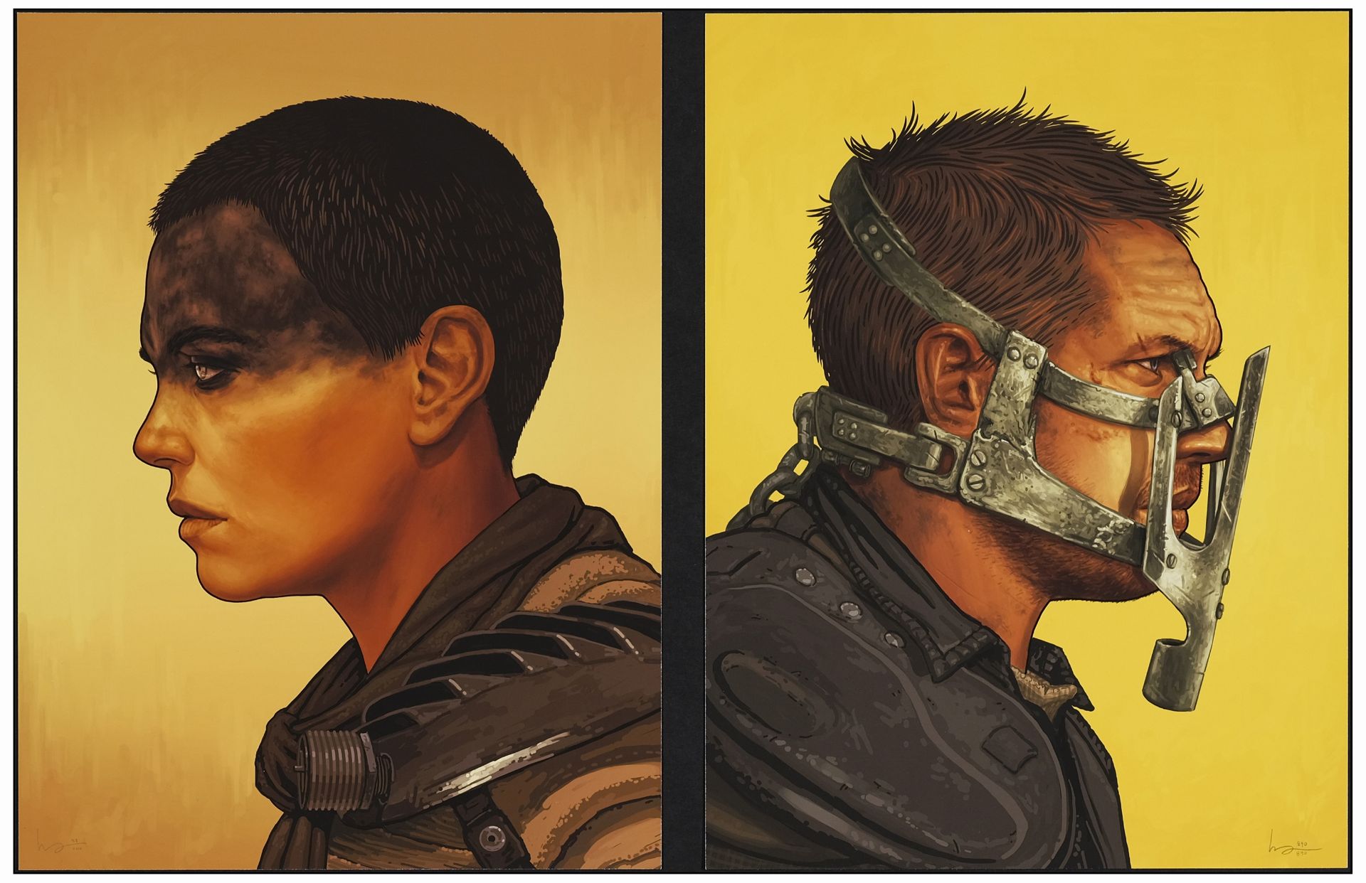 MAD MAX: FURY ROAD - Art Print (2) (12" x 16") Signed by Artist; Mint Rolled