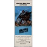 STAR WARS: THE EMPIRE STRIKES BACK - Insert (14" x 36"); Dark Blue Style B; Very Fine- Rolled