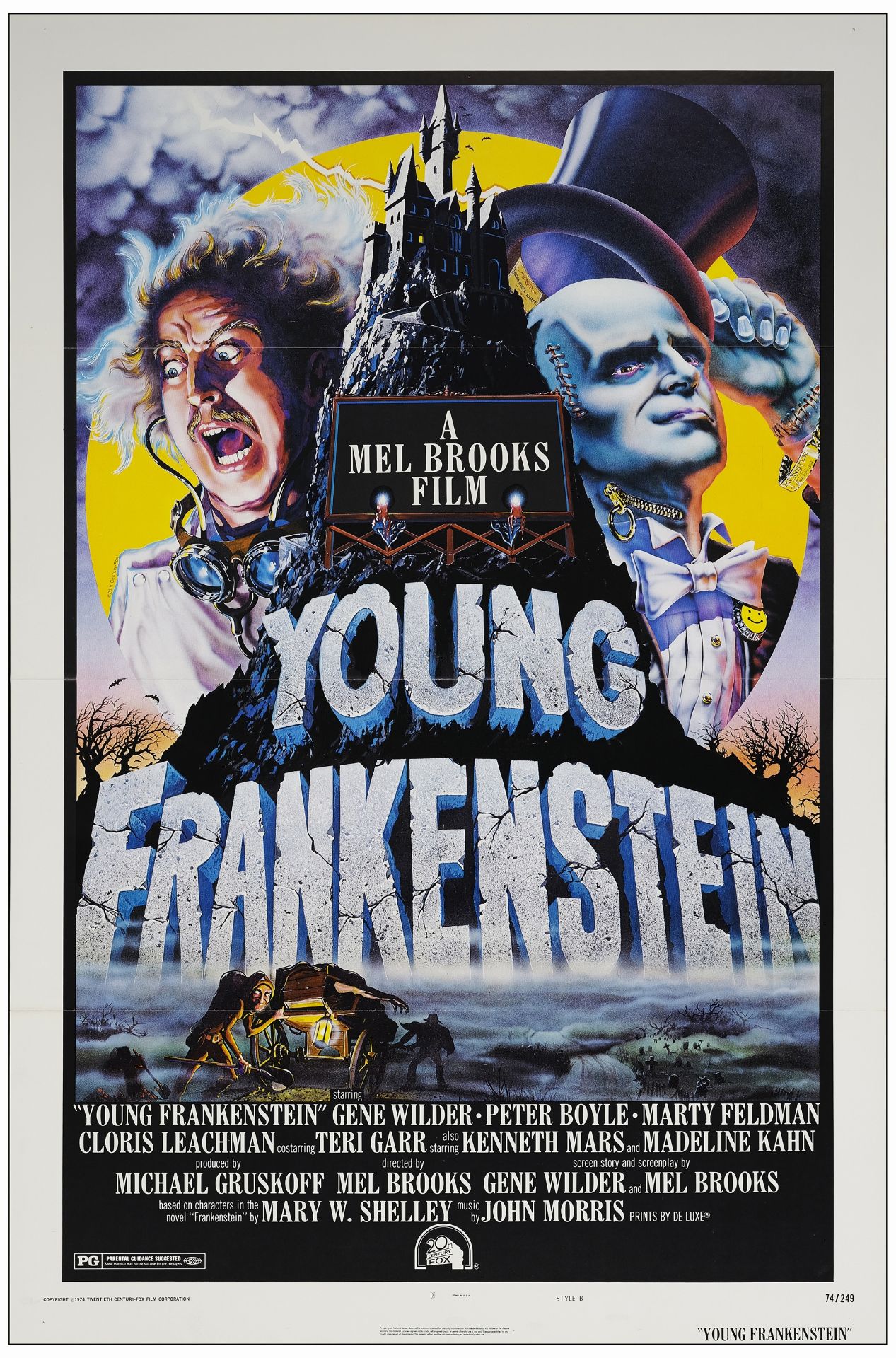YOUNG FRANKENSTEIN - One Sheet (27" x 41"); Near Mint Folded