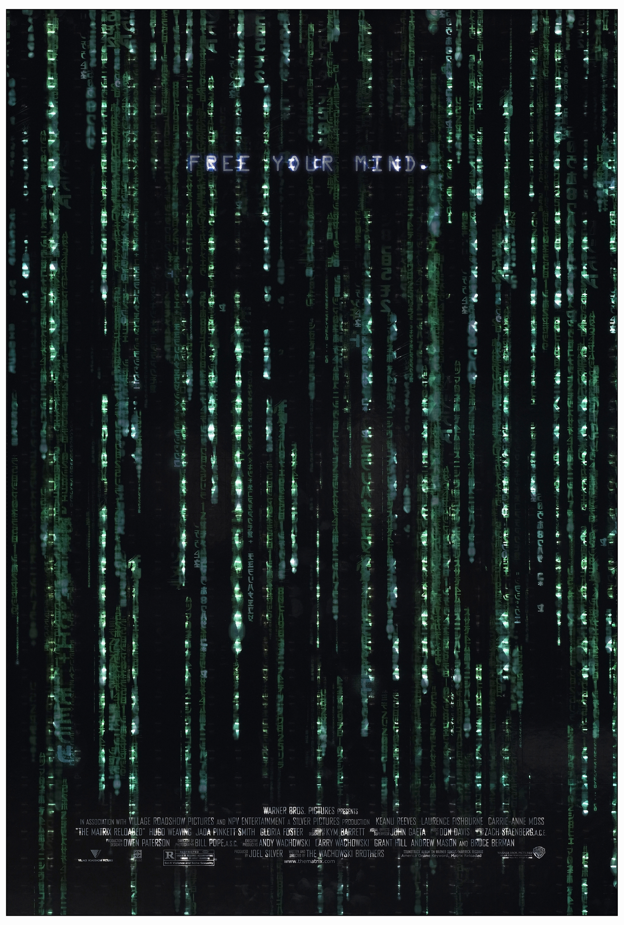 THE MATRIX RELOADED - One Sheet (2) (27" x 40"); Holofoil; Near Mint Rolled - Image 2 of 3