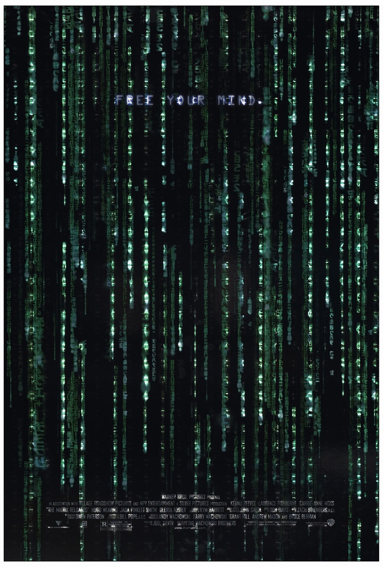 THE MATRIX RELOADED - One Sheet (2) (27" x 40"); Holofoil; Near Mint Rolled - Bild 2 aus 3