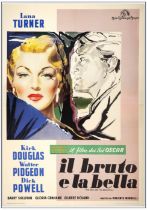 THE BAD AND THE BEAUTIFUL - Italian 4-Fogli (55" x 78"); Very Fine+ on Linen