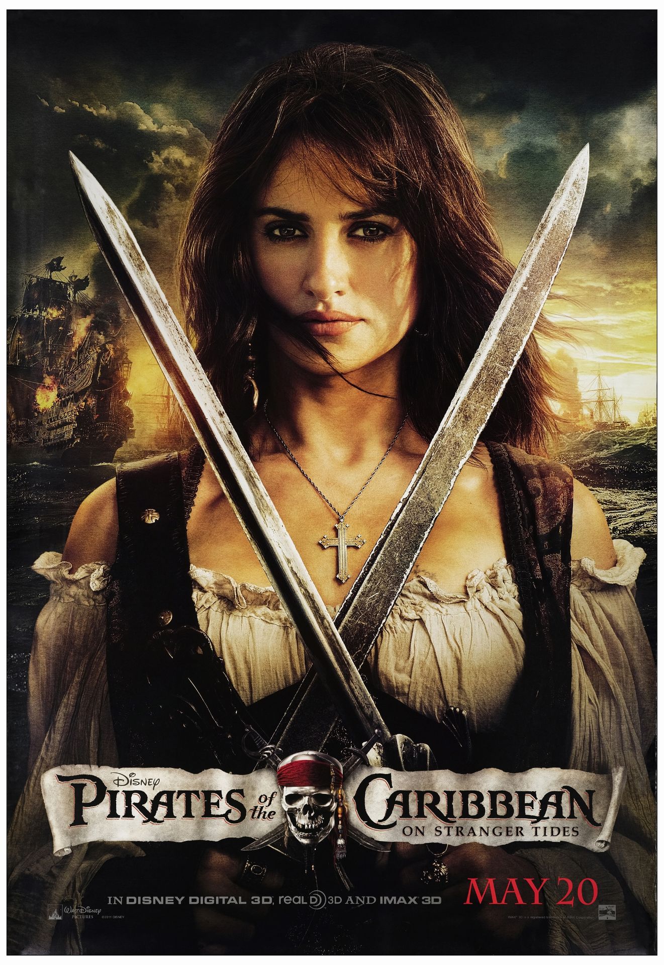 PIRATES OF THE CARIBBEAN: ON STRANGER TIDES - Bus Shelters (2) (47.5" x 68"); Fine+ Rolled - Bild 3 aus 3