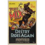 DESTRY RIDES AGAIN - One Sheet (27" x 41"); Style A; Fine+ on Linen