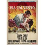 GONE WITH THE WIND - Italian 4-Fogli (54.5" x 78"); Very Fine on Linen