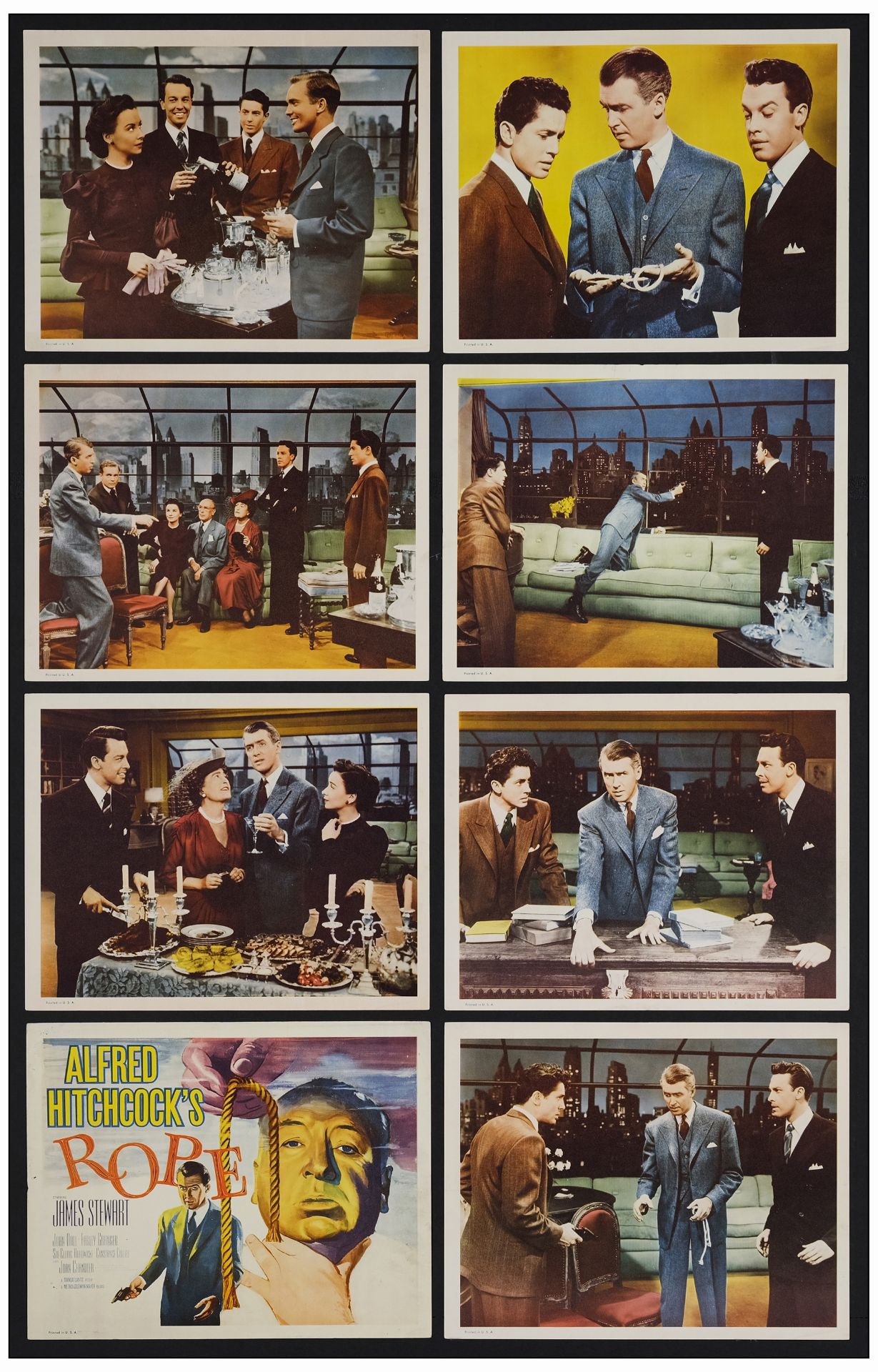 ROPE - International Lobby Card Set of (8) (11" x 14" ); Very Fine-