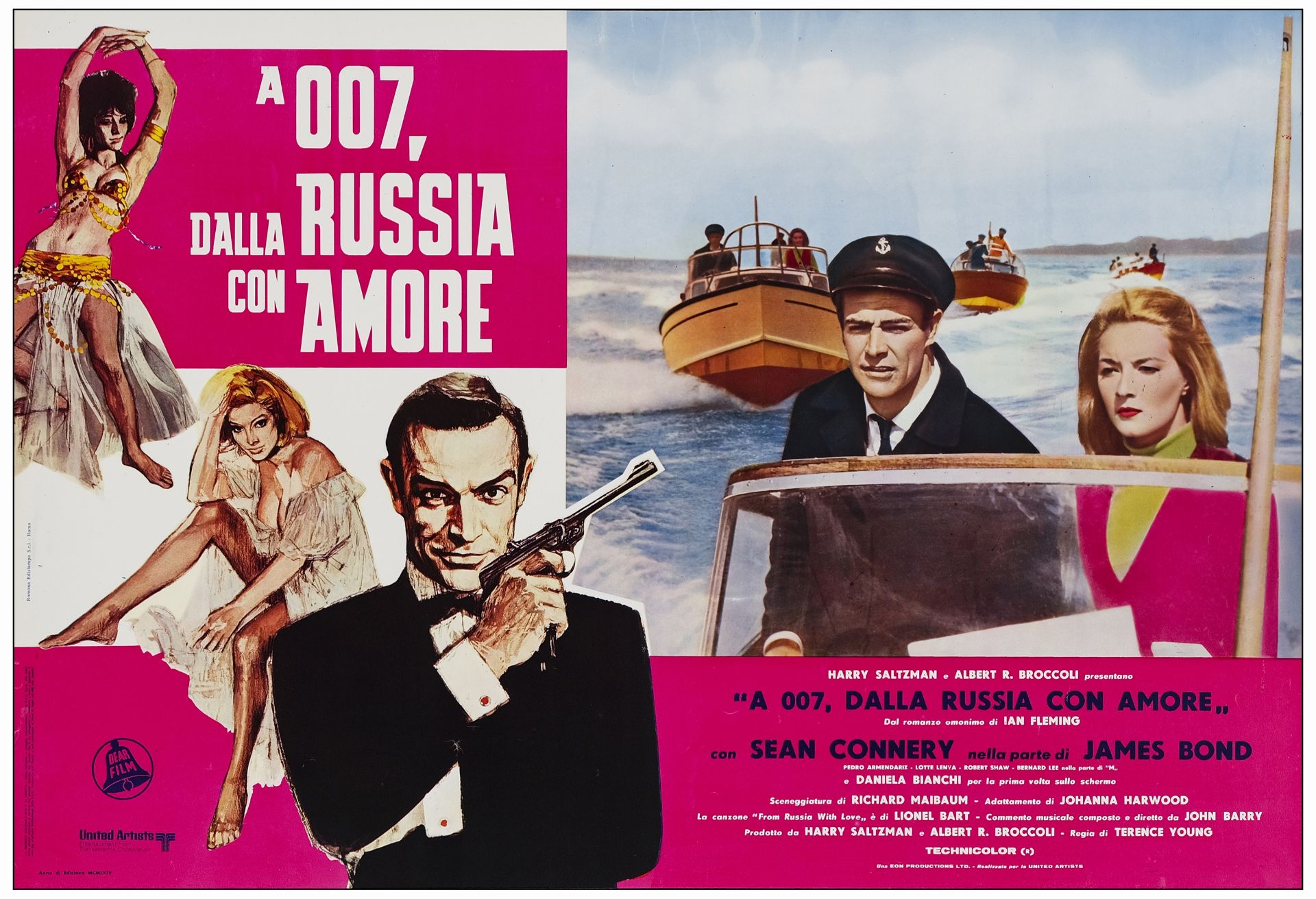 JAMES BOND: DR. NO/FROM RUSSIA WITH LOVE - Italian Photobusta Sets (2) of (6) (18" x 26.25"); Fine+ - Bild 8 aus 19