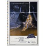 STAR WARS: A NEW HOPE - One Sheet (28" x 41"); Printers Proof First Printing Style A; Very Fine+ on