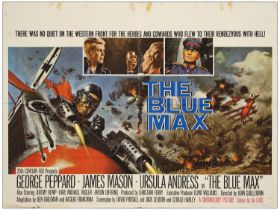 THE BLUE MAX - British Quad (30" x 40" ); Very Fine- Folded