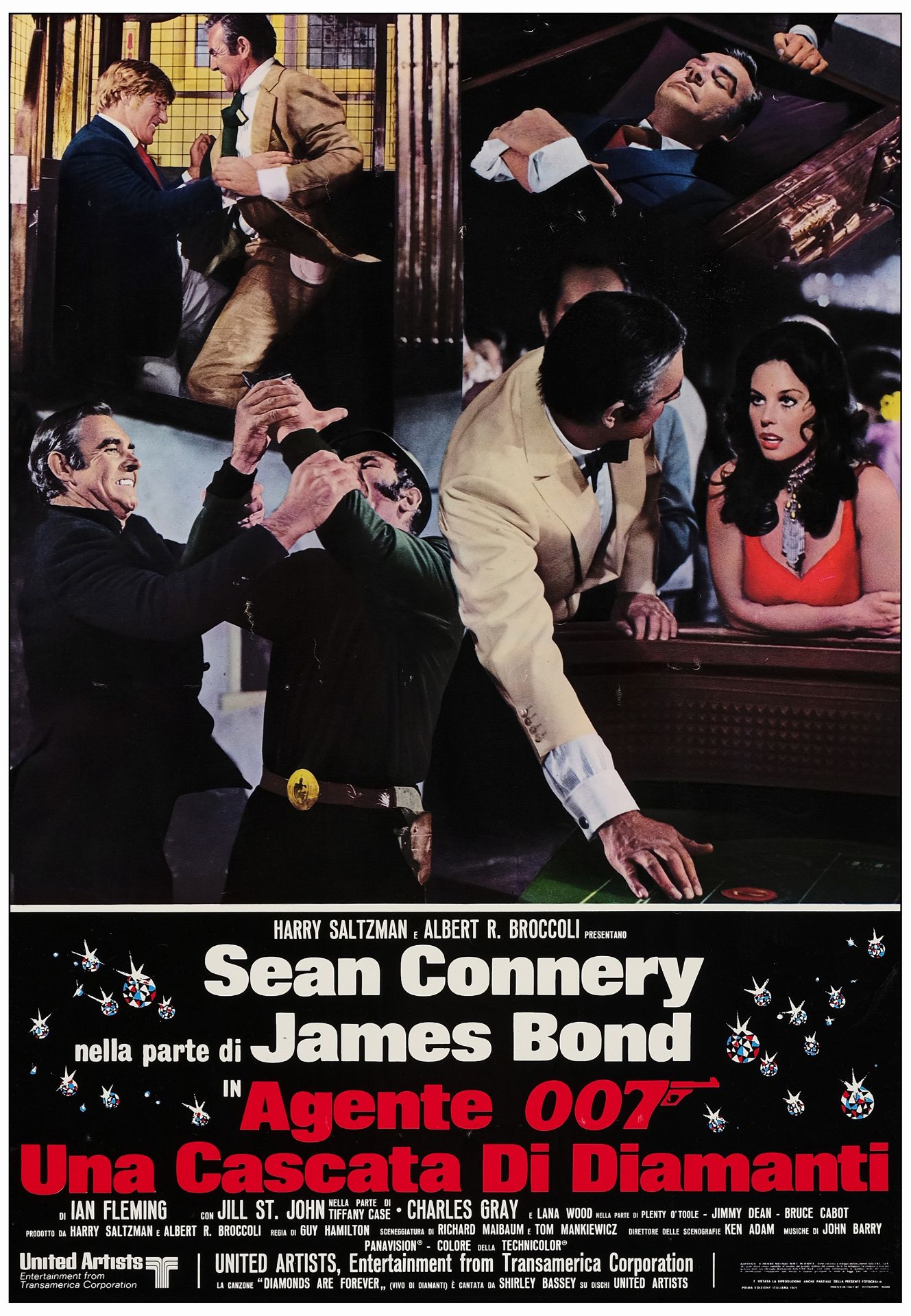 JAMES BOND: DIAMONDS ARE FOREVER - Large Photobustas (12) (18" x 26" ); Very Fine+ Rolled - Image 9 of 13