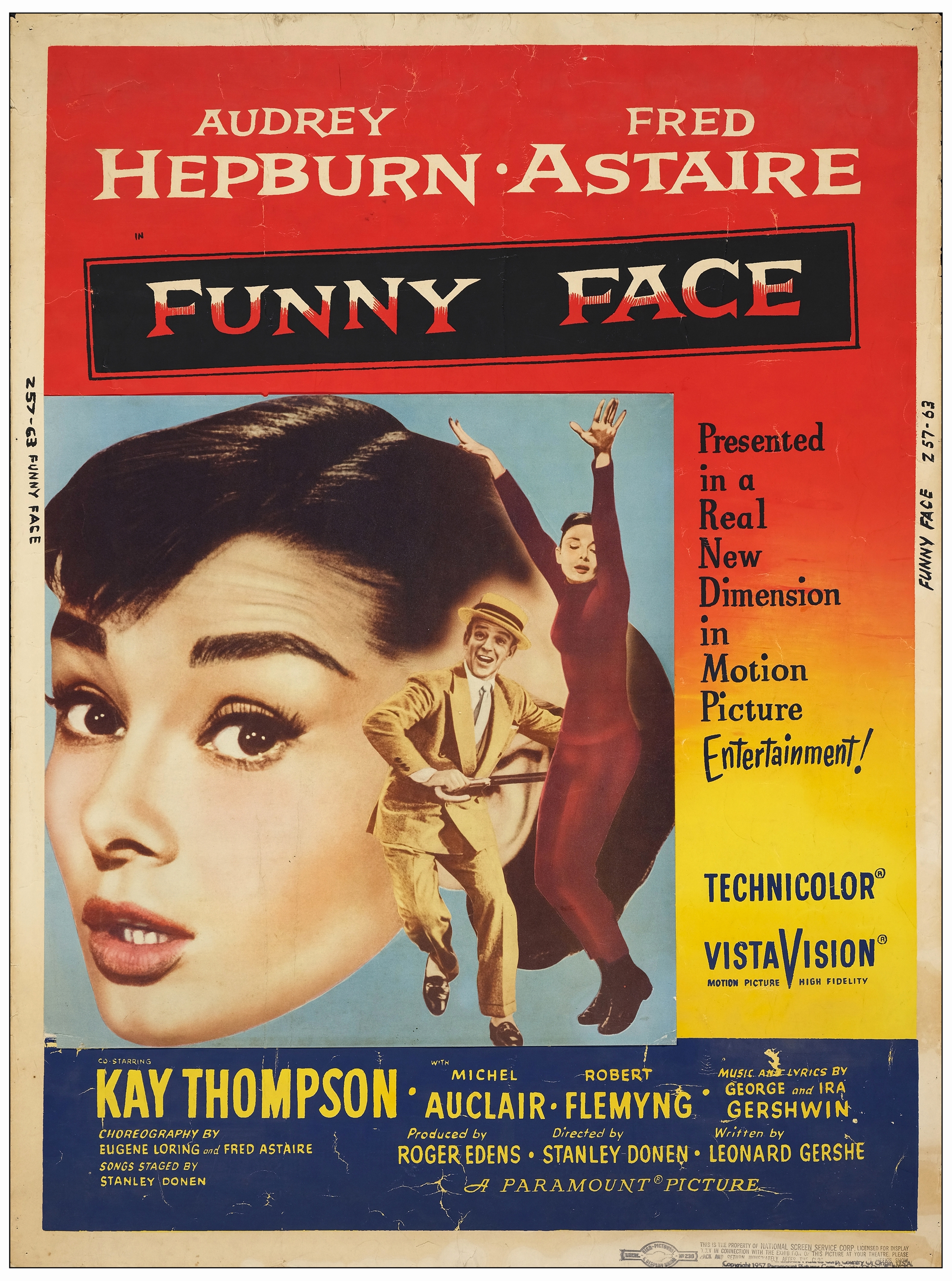FUNNY FACE - 30" x 40"; Very Good+ Rolled
