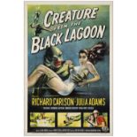 CREATURE FROM THE BLACK LAGOON - One Sheet (27" x 41" ); Very Fine+ on Linen