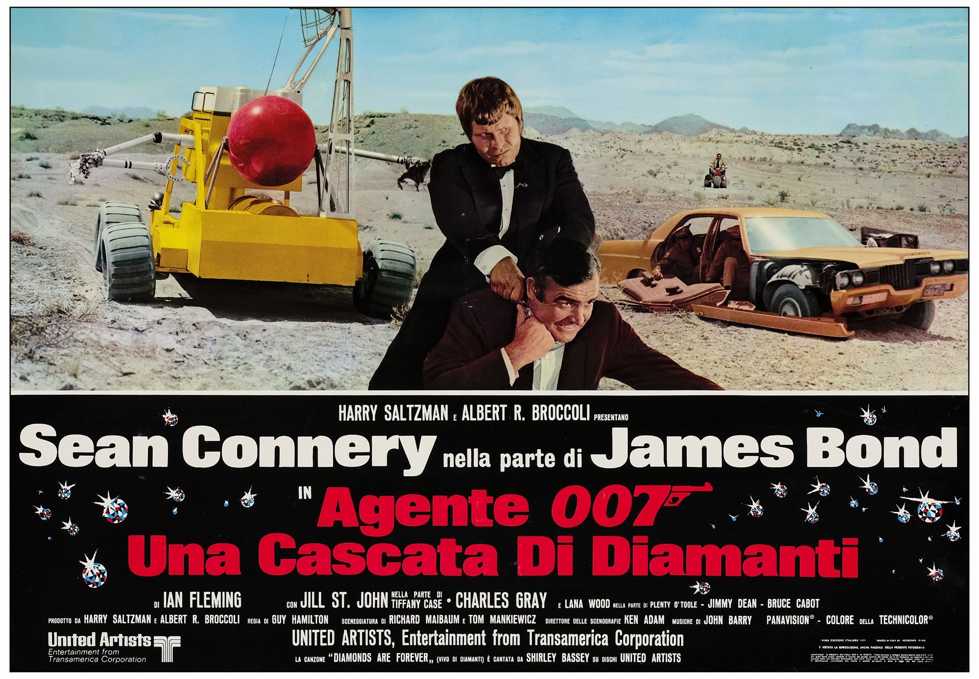 JAMES BOND: DIAMONDS ARE FOREVER - Large Photobustas (12) (18" x 26" ); Very Fine+ Rolled - Image 10 of 13