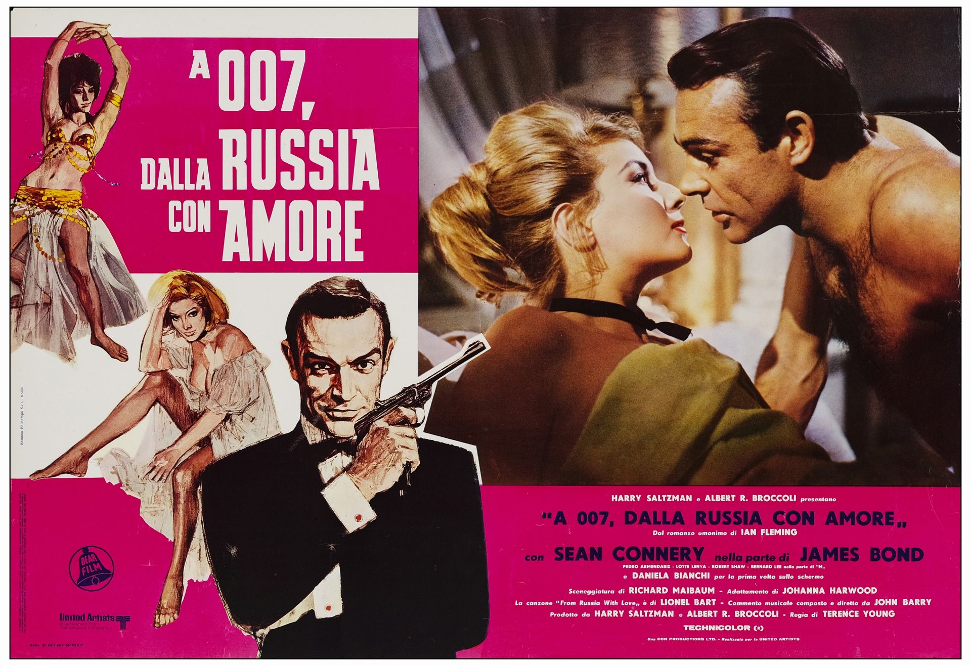 JAMES BOND: DR. NO/FROM RUSSIA WITH LOVE - Italian Photobusta Sets (2) of (6) (18" x 26.25"); Fine+ - Image 3 of 19