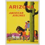 AMERICAN AIRLINES - Travel Poster (30" x 40"); Very Fine on Linen