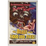 THE BEAST WITH A MILLION EYES - One Sheet (27" x 41"); Very Fine- Folded