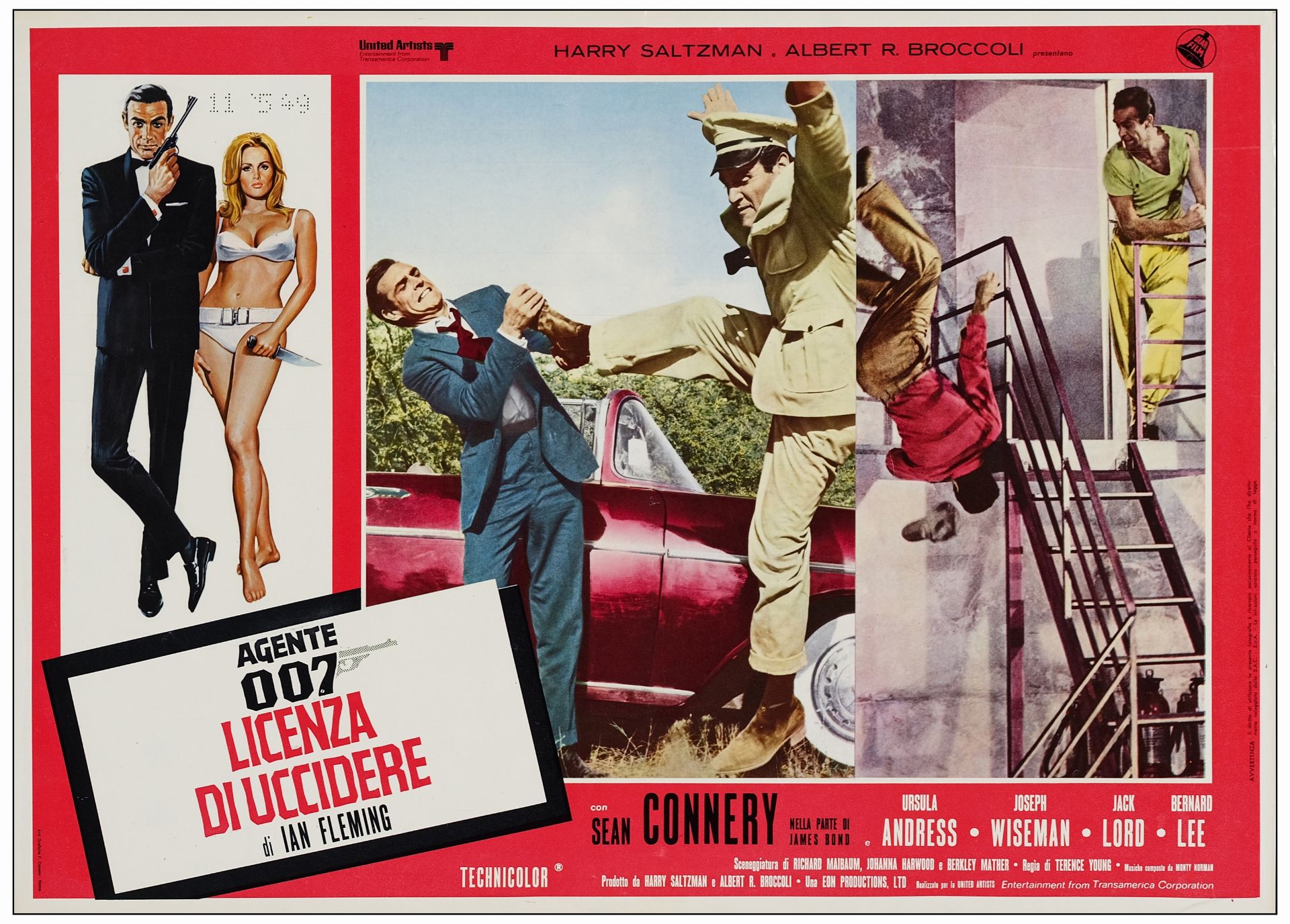 JAMES BOND: DR. NO/FROM RUSSIA WITH LOVE - Italian Photobusta Sets (2) of (6) (18" x 26.25"); Fine+ - Image 14 of 19