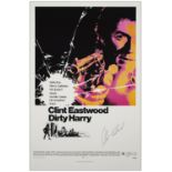 DIRTY HARRY - Studio Produced Reprint One Sheet (27" x 41" ) Autographed by Clint Eastwood; 47/100;