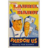 PARDON US - One Sheet (27" x 41"); Fine+ on Linen