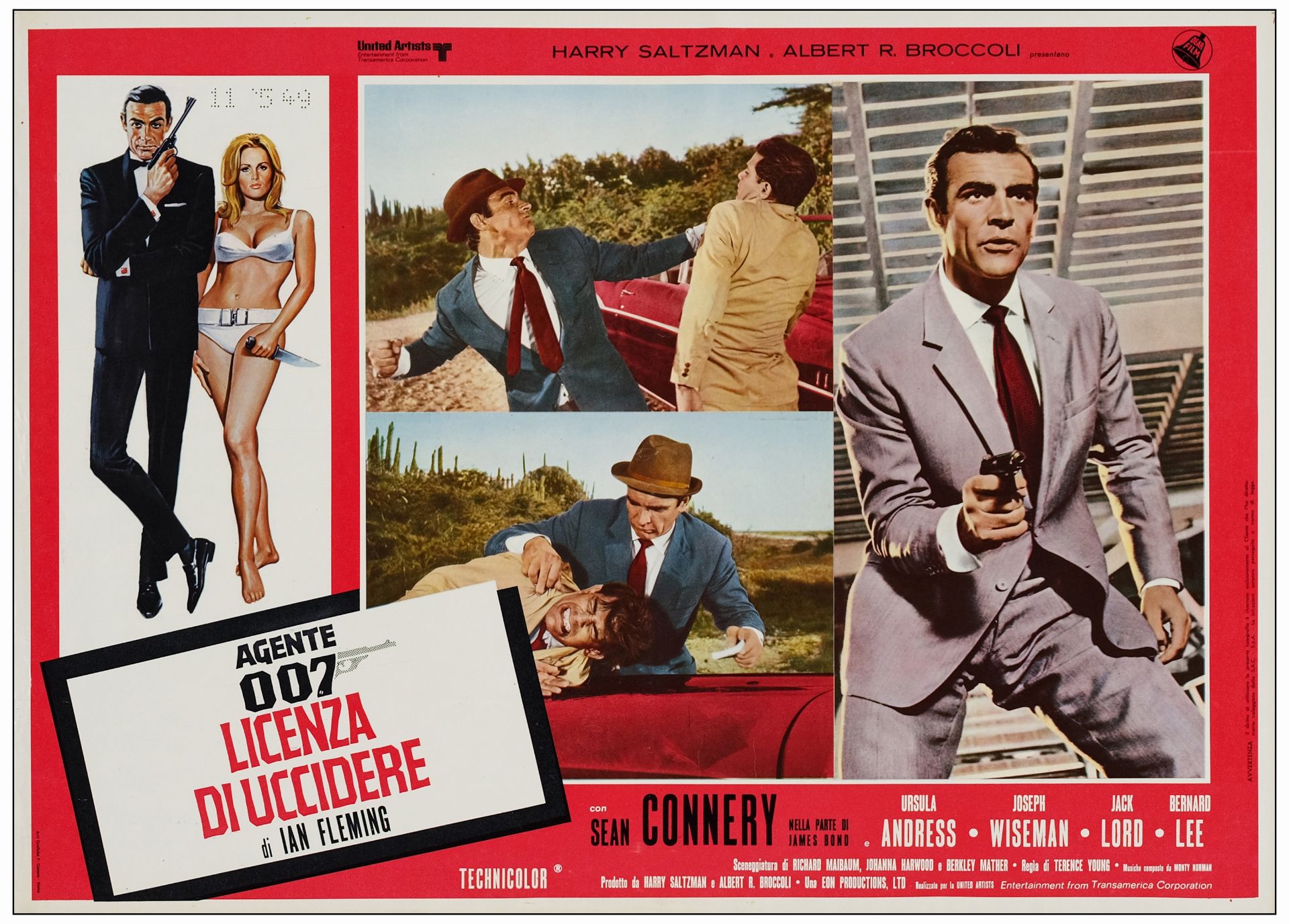 JAMES BOND: DR. NO/FROM RUSSIA WITH LOVE - Italian Photobusta Sets (2) of (6) (18" x 26.25"); Fine+ - Bild 13 aus 19