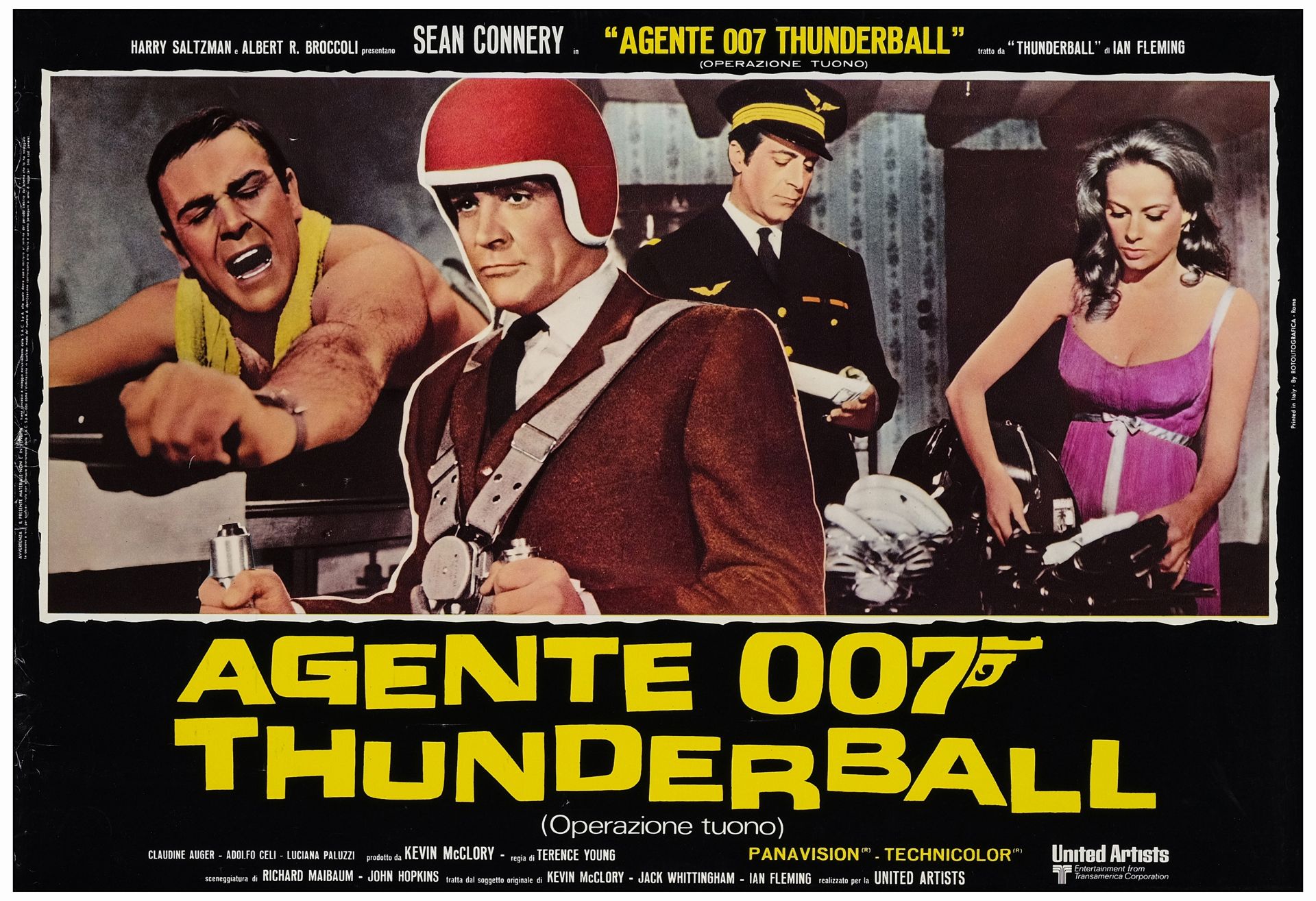 JAMES BOND: THUNDERBALL/YOU ONLY LIVE TWICE - Italian Photobusta Sets (2) of (6) (18" x 26.25"); Fin - Image 3 of 17