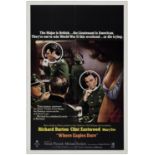 WHERE EAGLES DARE - One Sheet (27" x 41"); Style B; Very Fine- Folded