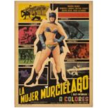 THE BATWOMAN - Mexican One Sheet (27.5" x 37"); Fine on Linen