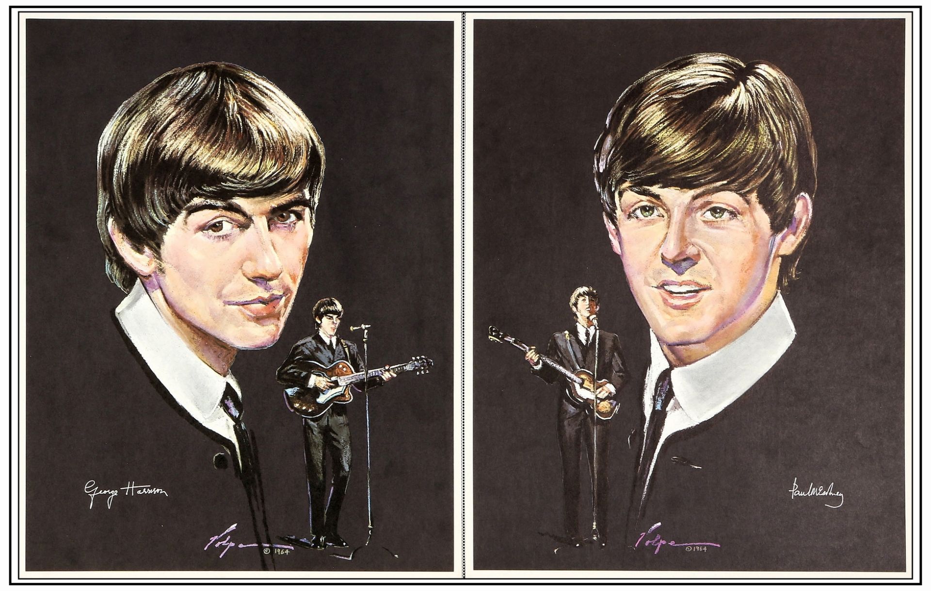 BEATLES, THE - Promo Personality Poster Set (4) (14.25" x 18.25"); Very Fine+ Rolled - Bild 2 aus 3