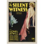 THE SILENT WITNESS - One Sheet (28" x 41"); Very Fine- on Linen