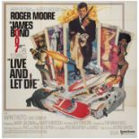 JAMES BOND: LIVE AND LET DIE - Six Sheet (77" x 78"); Very Fine Folded