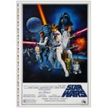 STAR WARS: A NEW HOPE - One Sheet (28.5" x 41"); Printers Proof International Style C; Very Fine+ on