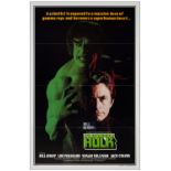 THE INCREDIBLE HULK - One Sheet (27" x 41"); International; Fine+ Folded