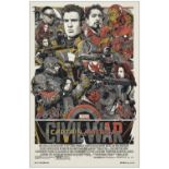 CAPTAIN AMERICA: CIVIL WAR - Art Print (24" x 36"); Varient 130/325; Very Fine+ Rolled