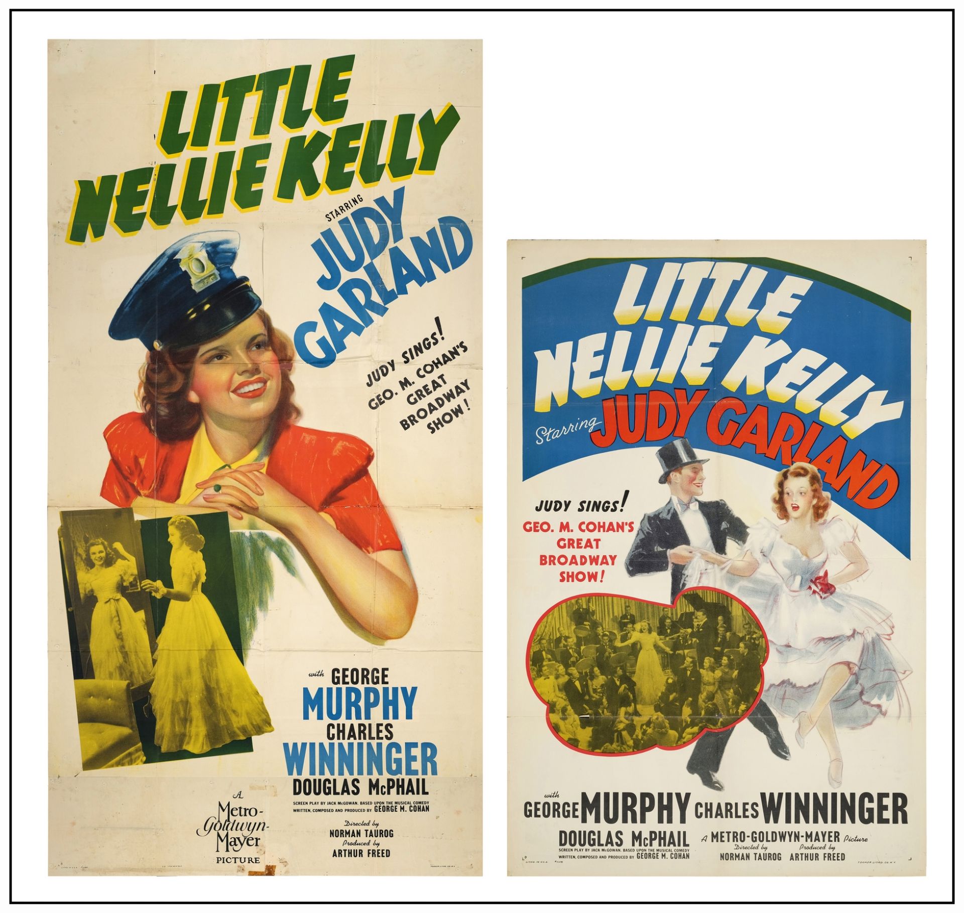 LITTLE NELLIE KELLY - One Sheet and Three Sheet (41" x 81" and 27" x 41"); Fine- Folded