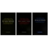 STAR WARS: SEQUEL TRILOGY - One Sheets (3) (27" x 40"); Very Fine+ Rolled