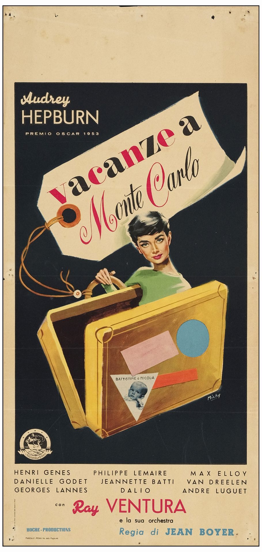 MONTE CARLO BABY - Italian Locandina (13" x 27.5"); Fine Folded