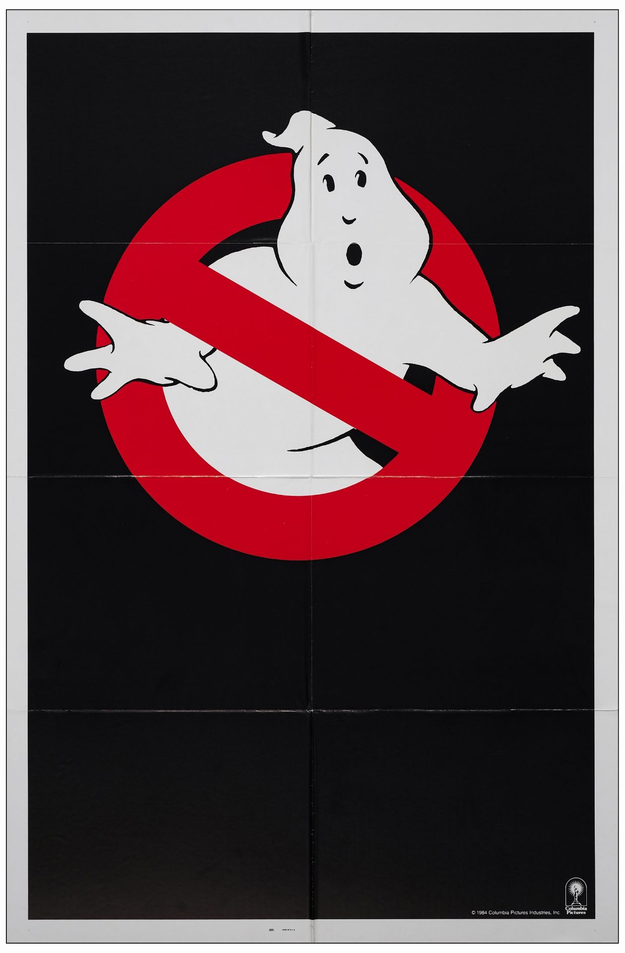 GHOSTBUSTERS - One Sheet (27" x 41"); Teaser Style; Mint Folded