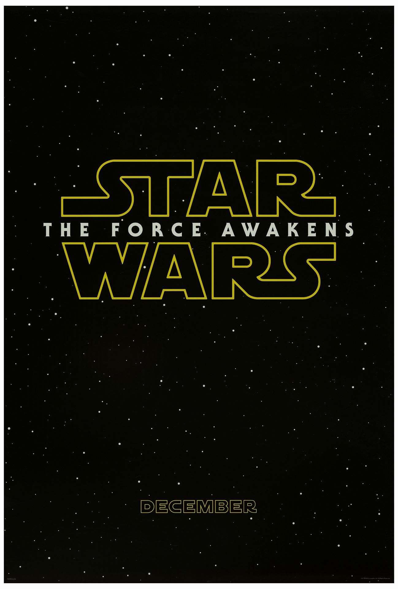STAR WARS: SEQUEL TRILOGY - One Sheets (3) (27" x 40"); Very Fine+ Rolled - Image 4 of 4