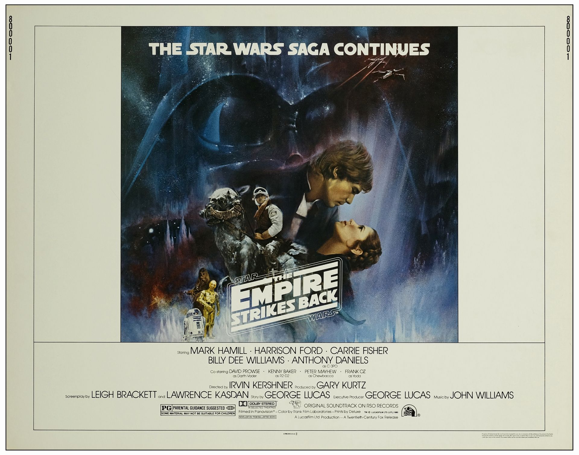 STAR WARS: THE EMPIRE STRIKES BACK - Half Sheet (22" x 28"); Very Fine+ Rolled