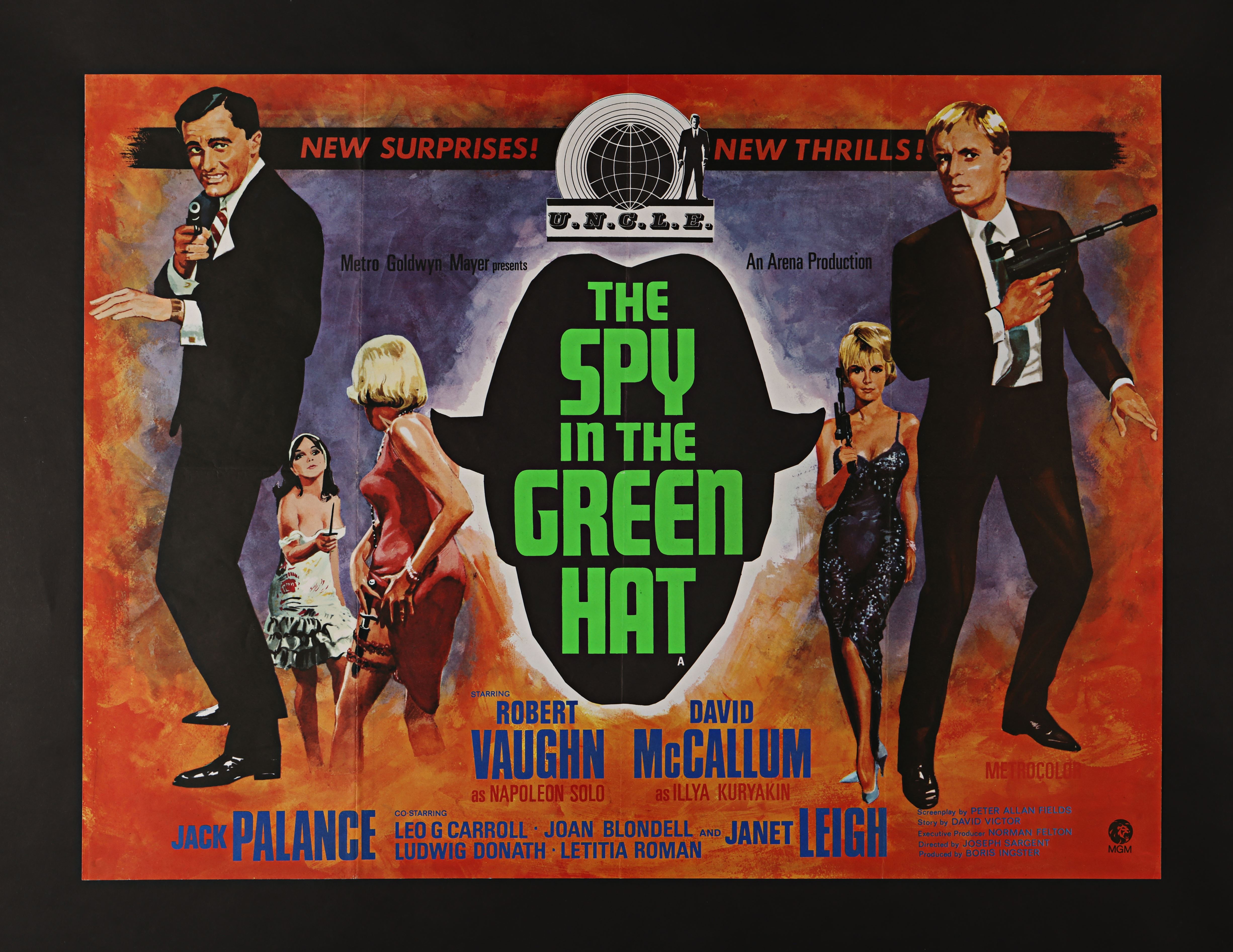 MAN FROM UNCLE: THE SPY IN THE GREEN HAT (1967) - UK Quad, 1967