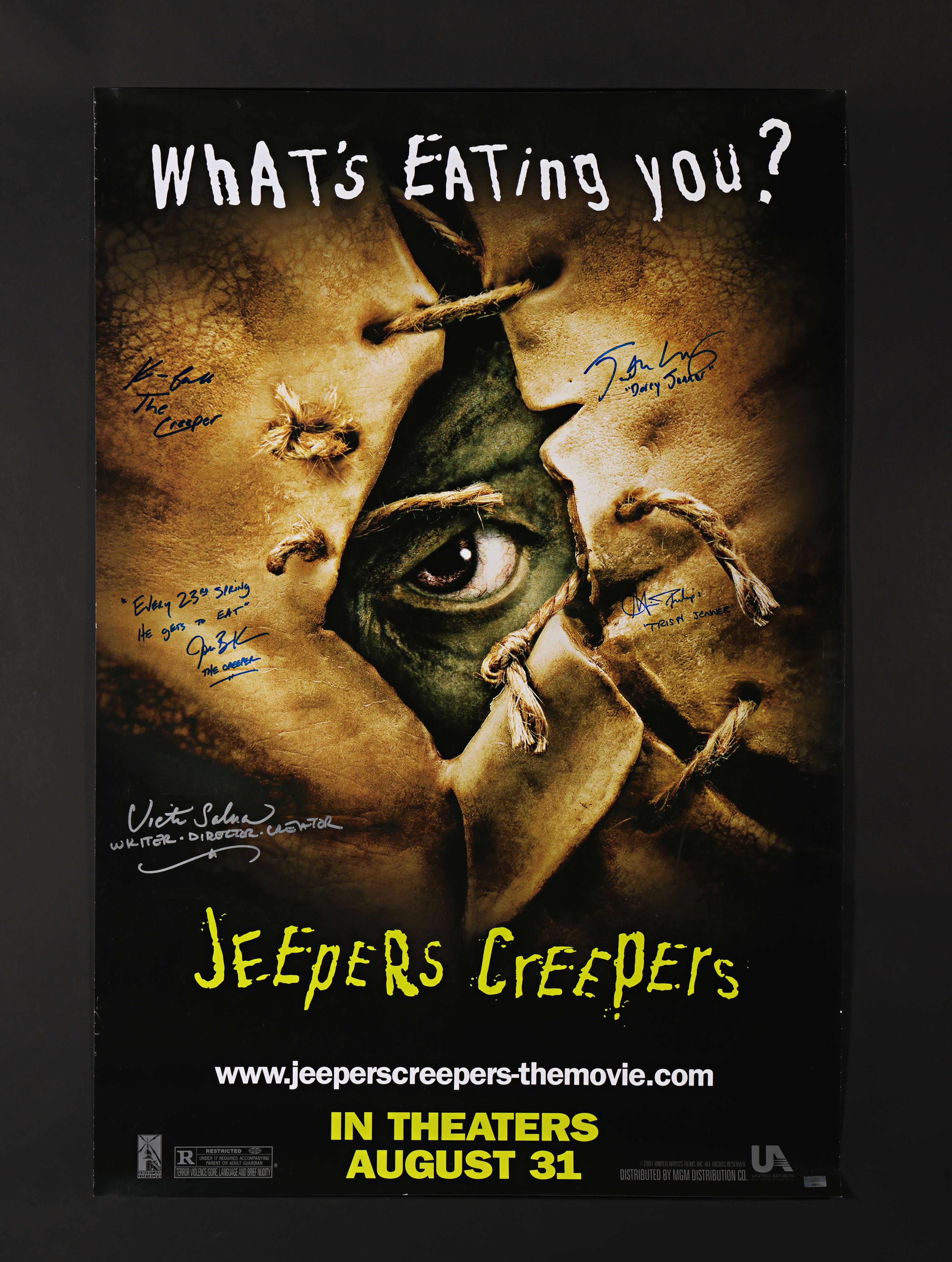 JEEPERS CREEPERS (2001) - Victor Salva, Justin Long, Jonathan Breck, Gina Philips and Kevin Ball Aut