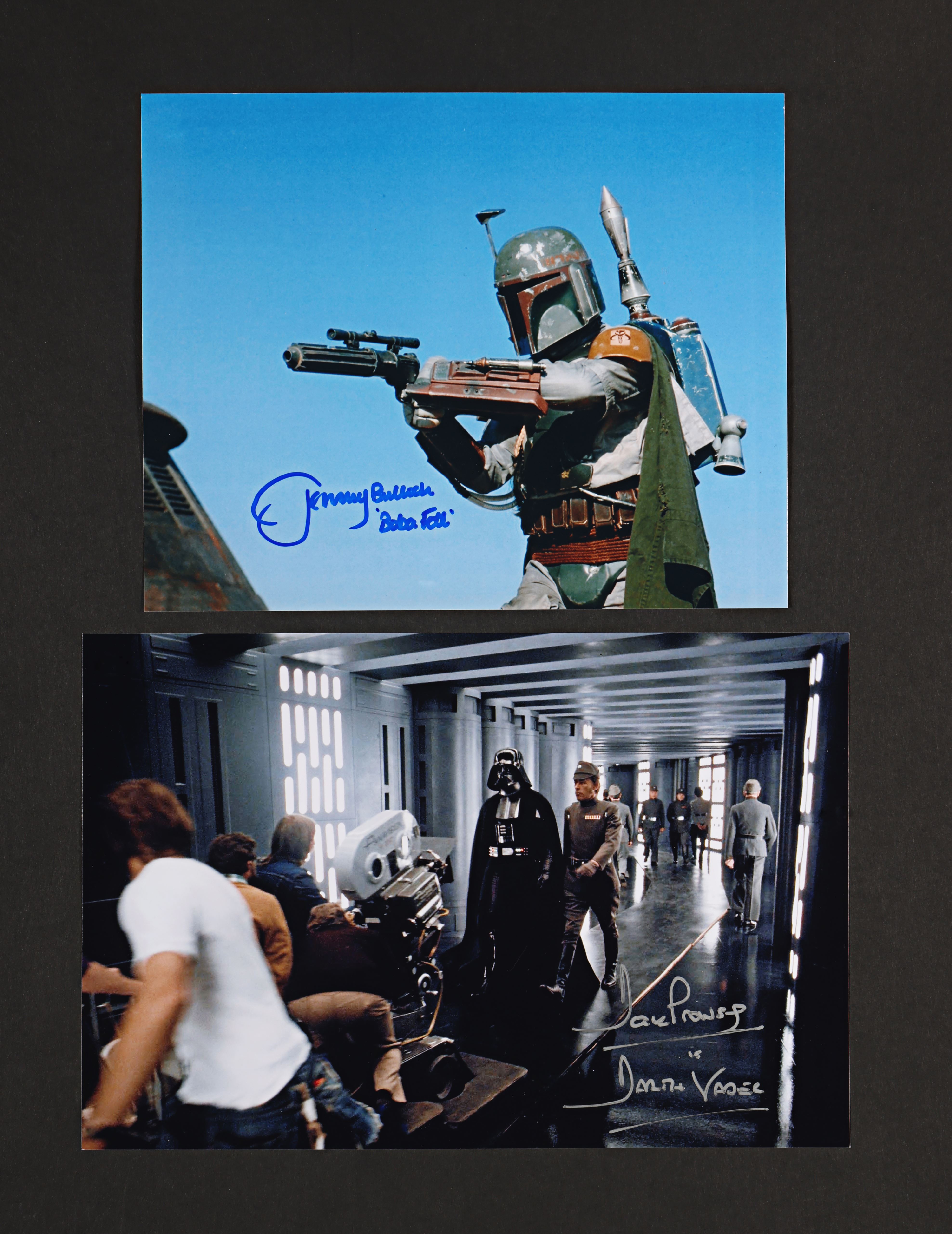 STAR WARS ORIGINAL TRILOGY (1977-83) - Dave Prowse and Jeremy Bulloch Autographed Photographs