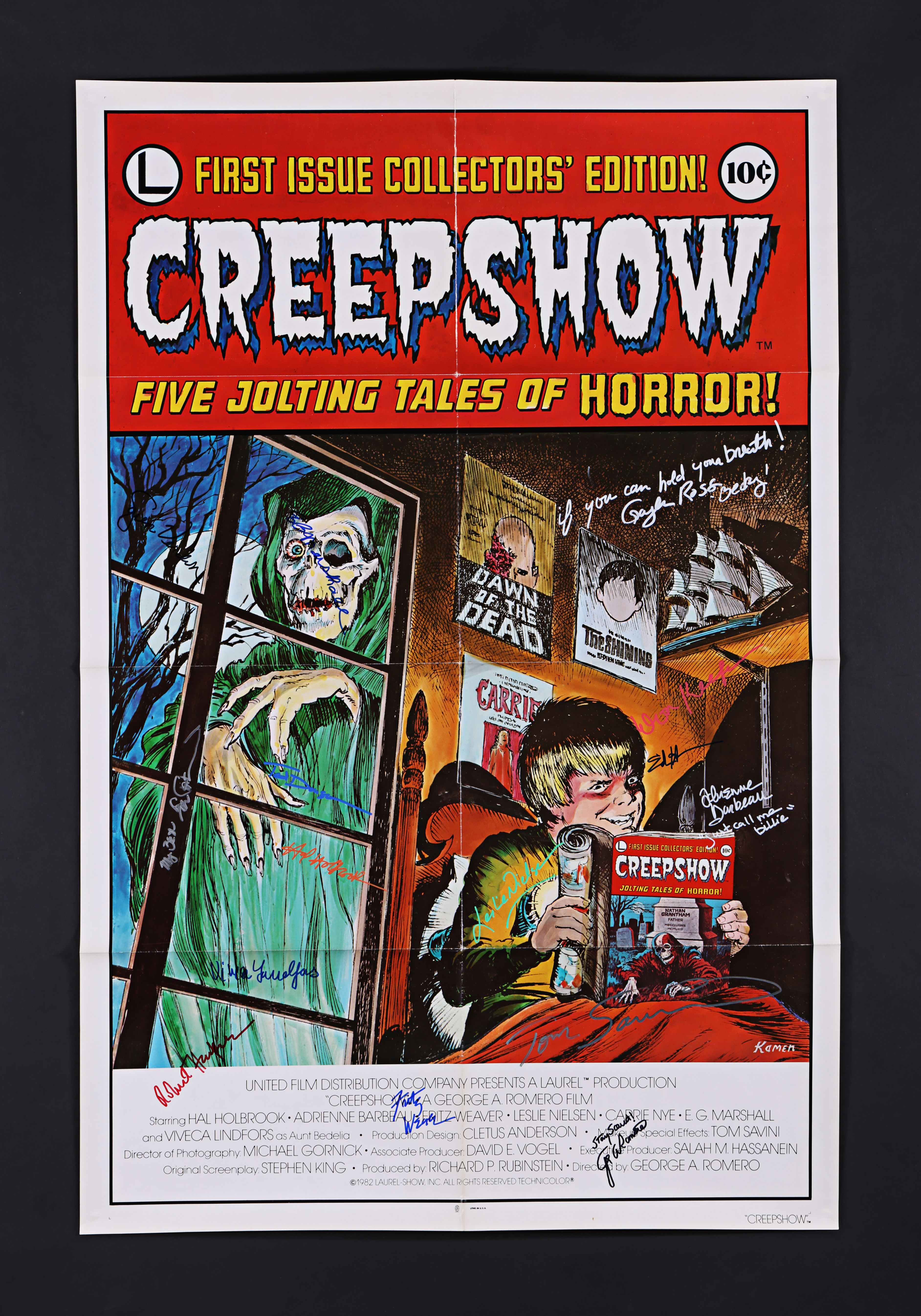 CREEPSHOW (1982) - Leslie Nielsen, George A. Romero, Hal Holbrook, Ted Danson, Ed Harris, Adrienne B